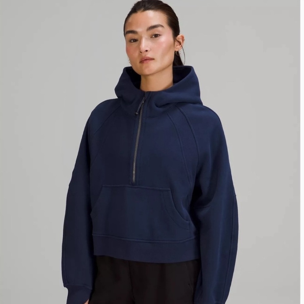 Lululemon Scuba Oversized Half-Zip Hoodie Night Sea XL/XXL EUC